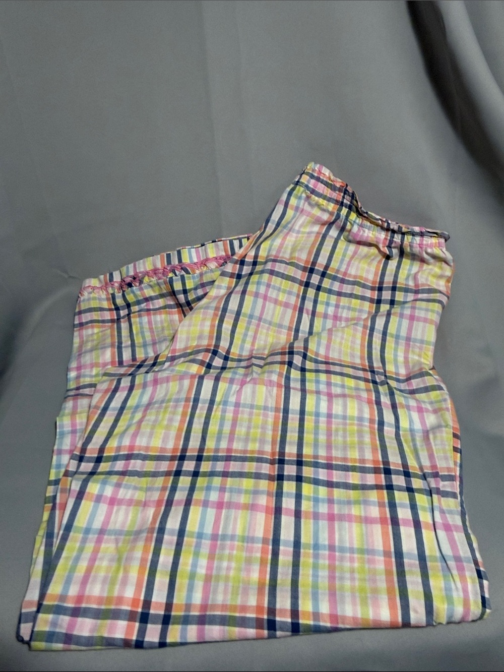 Victoria's Secret Pastel Plaid Lounge Pants - Pink, Blue, Yellow, Green